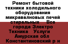 Ремонт бытовой техники холодильного оборудования микравалновых печей стиральных  - Все города Электро-Техника » Услуги   . Амурская обл.,Константиновский р-н